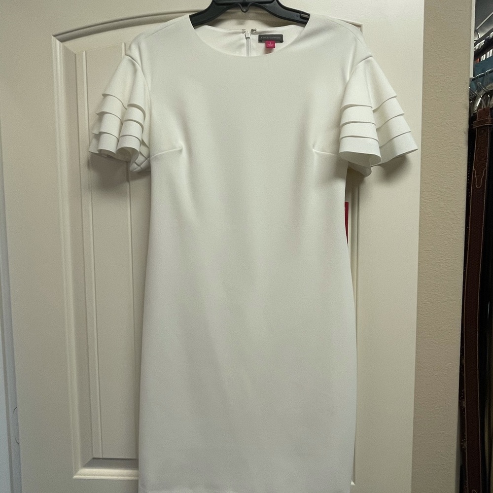 Women’s sheath white dress by Vince Camuto